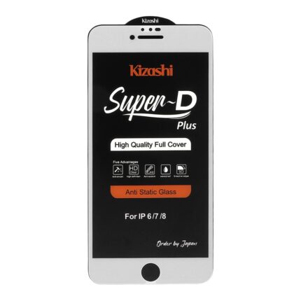 محافظ صفحه نمایش شیشه ای Full Cover SuperD Plus - Kizashi مدل Iphone 6 / 7 / 8 - سفید (بدون پک)