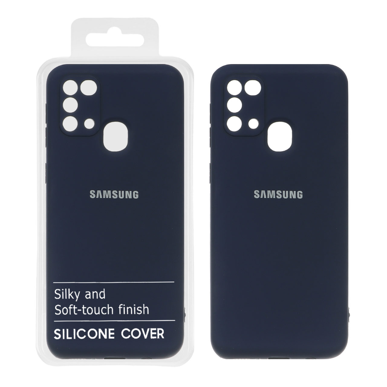 1005644 قاب نیو سیلیکون محافظ لنزدار RFF مدل Samsung Galaxy M31 - سرمه ای (پک دار) - تصویر 1
