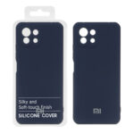 قاب نیو سیلیکون محافظ لنزدار RFF مدل Xiaomi Mi 11 Lite - سرمه ای (پک دار)