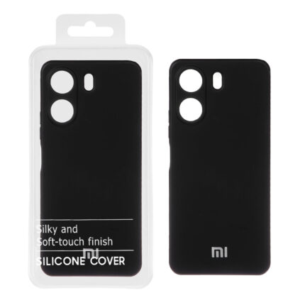 قاب نیو سیلیکون محافظ لنزدار RFF مدل Xiaomi Redmi 13C / Poco C65 - مشکی (پک دار)
