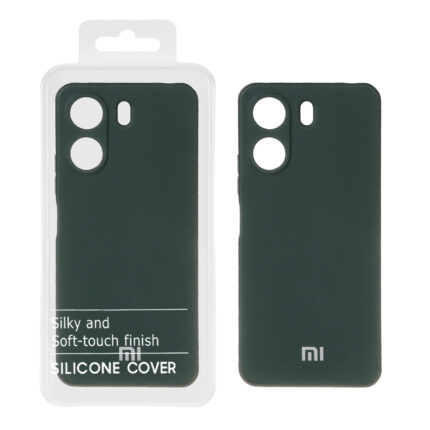 قاب نیو سیلیکون محافظ لنزدار RFF مدل Xiaomi Redmi 13C / Poco C65 - سبز تیره (پک دار)