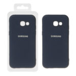 قاب نیو سیلیکون محافظ لنزدار RFF مدل Samsung Galaxy A5 (2017) / A520 - سرمه ای (پک دار)