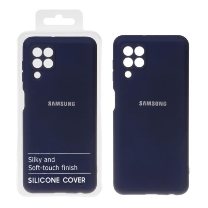 قاب نیو سیلیکون محافظ لنزدار RFF مدل Samsung Galaxy A22 4G / M22 / M32 4G / F22 - سرمه ای (پک دار)