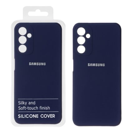 قاب نیو سیلیکون محافظ لنزدار RFF مدل Samsung Galaxy A14 - سرمه ای (پک دار)