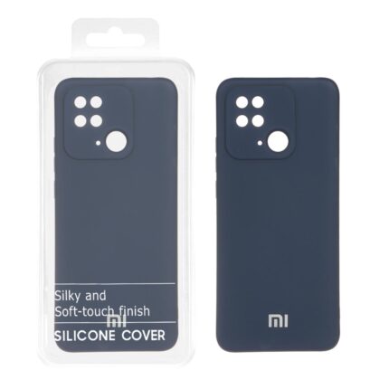 قاب نیو سیلیکون محافظ لنزدار RFF مدل Xiaomi Redmi 10C / Redmi 10 Power / Poco C40 - سرمه ای (پک دار)