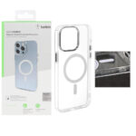قاب اورجینال belkin شفاف Magsafe مدل Apple iPhone 15 Pro Max (پک دار)