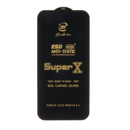 محافظ صفحه نمایش آنتی استاتیک Full Cover Super X مدل Apple iPhone 13 / iPhone 13 Pro / iPhone 14 / 16e
