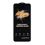 محافظ صفحه نمایش شیشه ای Samsung A14 / M14 / F14 - Full Cover Anti Static Kizashi (بدون پک) - مشکی