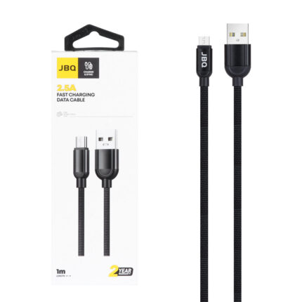 کابل شارژ فست اندروید JBQ مدل CA-610 - مشکی (گارانتی یکساله رصاصی)