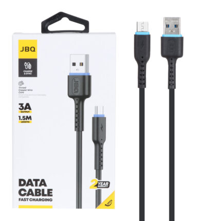 کابل شارژ 1.5 متری فست اندروید JBQ مدل CA-732 - مشکی (گارانتی یکساله رصاصی)