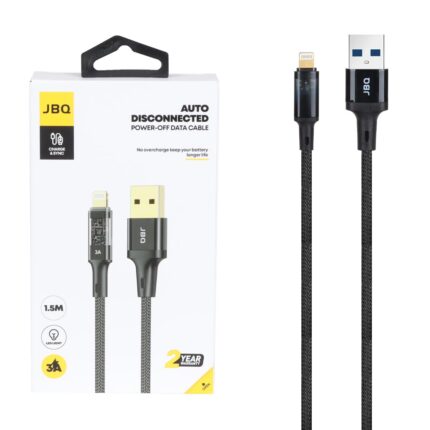 کابل شارژ 1.5 متری فست آیفون JBQ مدل CA-728 - مشکی (گارانتی یکساله رصاصی)