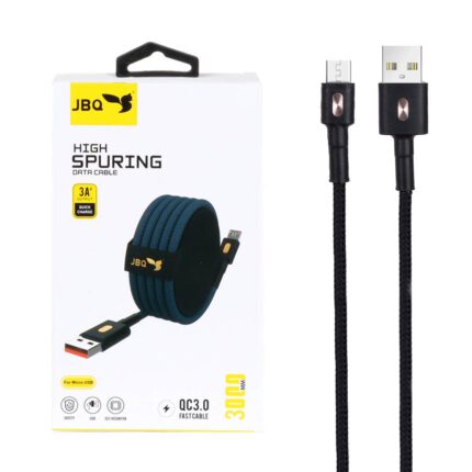 کابل شارژ 3 متری فست اندروید JBQ مدل CA-111 - مشکی (گارانتی یکساله رصاصی)