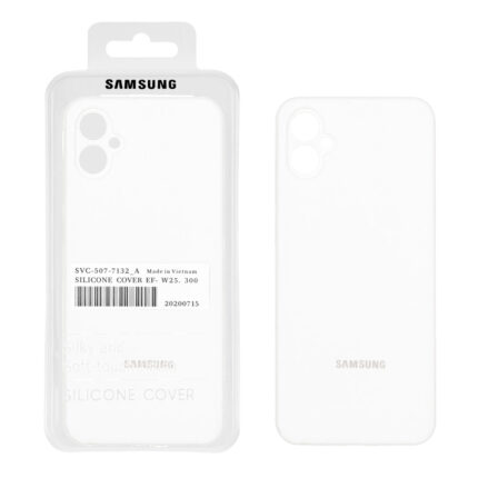 قاب سیلیکونی پاک کنی اورجینال درجه یک Samsung Galaxy A05 / M05 / F05 - سفید (پک دار)