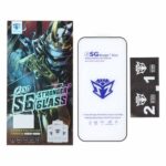 محافظ صفحه نمایش شیشه ای Full Cover Esd-SG مدل Apple iphone 16 / iPhone 15 / iPhone 14 Pro (پک دار)