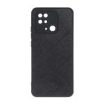 قاب طرح چرم مورب Xiaomi Redmi 10C / Redmi 10 Power / Poco C40 - مشکی