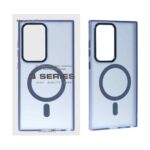 قاب Focus Pixels لنز آلومینیومی مات Magsafe مدل Samsung Galaxy S24 Ultra - سرمه ای (پک دار)