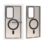 قاب Focus Pixels لنز آلومینیومی مات Magsafe مدل Samsung Galaxy S24 Ultra - مشکی (پک دار)