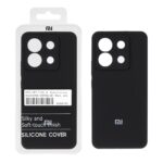 قاب سیلیکونی پاک کنی اورجینال درجه یک Xiaomi Redmi Note 13 Pro 5G / Poco X6 5G - مشکی (پک دار)