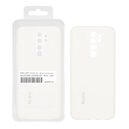 قاب سیلیکونی پاک کنی اورجینال درجه یک Xiaomi Redmi Note 8 Pro - سفید (پک دار)