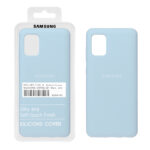 قاب سیلیکونی پاک کنی اورجینال درجه یک Samsung Galaxy A31 - آبی آسمانی (پک دار)