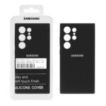 قاب سیلیکونی پاک کنی اورجینال درجه یک Samsung Galaxy S24 Ultra - مشکی (پک دار)