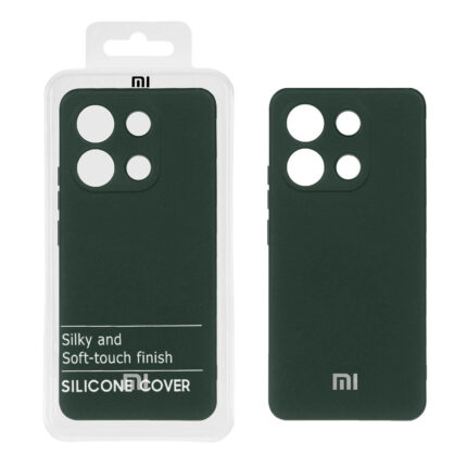 قاب نیو سیلیکون محافظ لنزدار RFF مدل Xiaomi Redmi Note 13 4G - سبزتیره (پک دار)