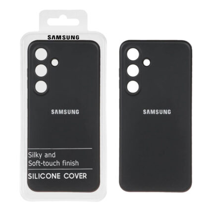 قاب نیو سیلیکون محافظ لنزدار RFF مدل Samsung Galaxy S24 - مشکی (پک دار)
