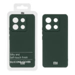قاب نیو سیلیکون محافظ لنزدار RFF مدل Xiaomi Redmi Note 13 Pro 5G / Poco X6 5G - سبزتیره (پک دار)