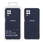 قاب نیو سیلیکون محافظ لنزدار RFF مدل Samsung Galaxy A12 / M12 / F12 - سرمه ای (پک دار)
