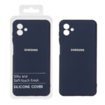 قاب نیو سیلیکون محافظ لنزدار RFF مدل Samsung Galaxy A04 / M13 5G - سرمه ای (پک دار)