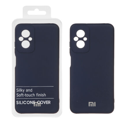 قاب نیو سیلیکون محافظ لنزدار RFF مدل Xiaomi Poco M5 - سرمه ای (پک دار)
