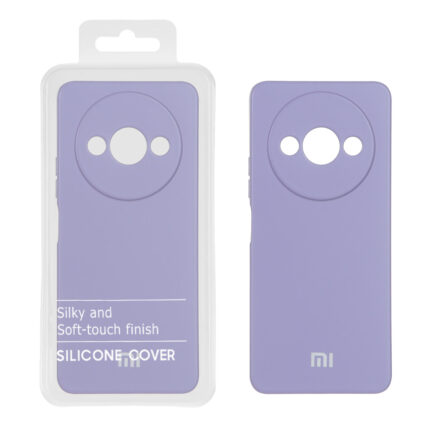 قاب نیو سیلیکون محافظ لنزدار RFF مدل Xiaomi Redmi A3 / A3x / poco C61 - یاسی (پک دار)