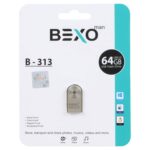 فلش مموری BEXO USB2.0 مدل B-313 ظرفیت 64GB - نقره ای (گارانتی داده پردازی آواتک)