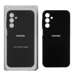 قاب سیلیکونی پاک کنی محافظ لنزدار اورجینال Samsung Galaxy A15 - مشکی (پک اصلی)
