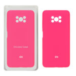 قاب سیلیکونی پاک کنی محافظ لنزدار اورجینال Xiaomi Poco X3 / Poco X3 Pro / Poco X3 NFC - صورتی فانتزی (پک اصلی)