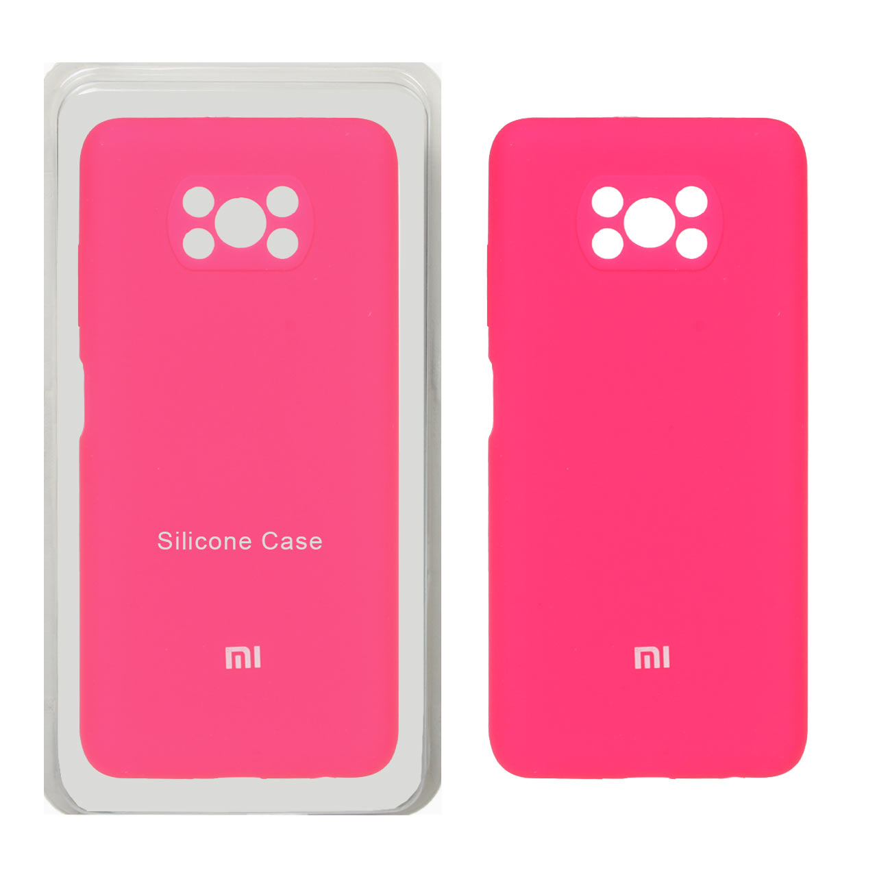 1097880 قاب سیلیکونی پاک کنی محافظ لنزدار اورجینال Xiaomi Poco X3 / Poco X3 Pro / Poco X3 NFC - صورتی فانتزی (پک اصلی) - تصویر 1