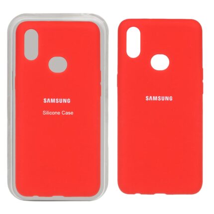 قاب سیلیکونی پاک کنی اورجینال Samsung Galaxy A10s - قرمز (پک اصلی)