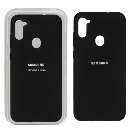 قاب سیلیکونی پاک کنی اورجینال Samsung Galaxy A11 / M11 - مشکی (پک اصلی)
