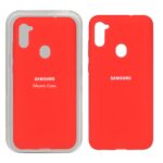 قاب سیلیکونی پاک کنی اورجینال Samsung Galaxy A11 / M11 - قرمز (پک اصلی)