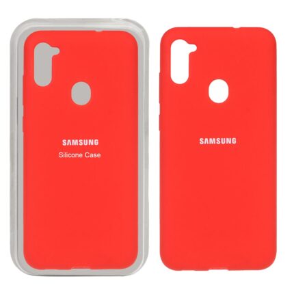 قاب سیلیکونی پاک کنی اورجینال Samsung Galaxy A11 / M11 - قرمز (پک اصلی)