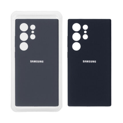 قاب سیلیکونی پاک کنی محافظ لنزدار اورجینال Samsung Galaxy S24 Ultra - مشکی (پک اصلی)