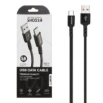 کابل شارژ 1.1 متری فست Shoosh Type-C مدل SH72C - مشکی - SMO