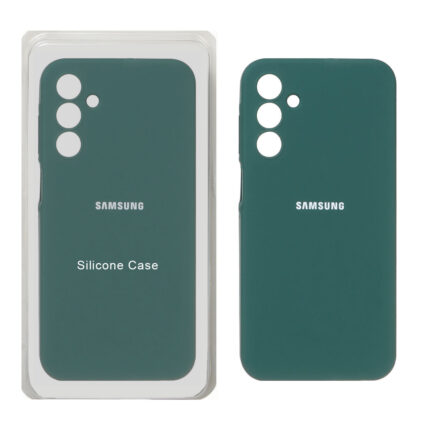 قاب سیلیکونی پاک کنی محافظ لنزدار اورجینال Samsung Galaxy A15 - سبز (پک اصلی)