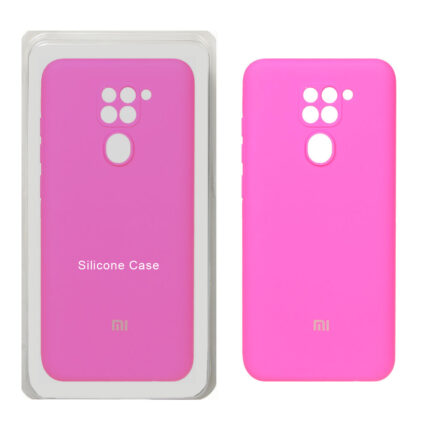قاب سیلیکونی پاک کنی محافظ لنزدار اورجینال Xiaomi Redmi Note 9 / Redmi 10X 5G / Redmi 10X Pro 5G - صورتی فانتزی (پک اصلی)