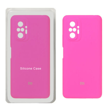 قاب سیلیکونی پاک کنی محافظ لنزدار اورجینال Xiaomi Redmi Note 10 Pro 4G / Redmi Note 10 Pro Max - صورتی فانتزی (پک اصلی)