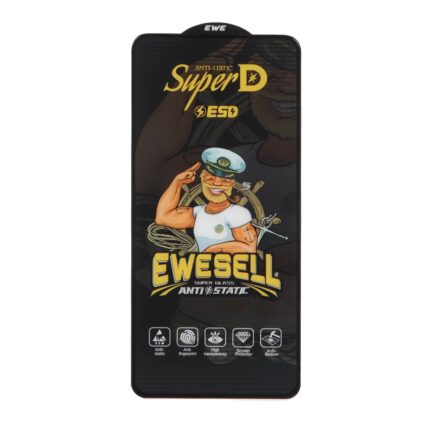محافظ صفحه نمایش شیشه ای Full Cover Super D Esd Ewesell مدل Samsung A71 / A72 / A73 / M51 / M52 / M53 / M54 / M62 / Note 12 Pro 5G / Note 12 Pro Plus / Poco X5 Pro / Poco F5