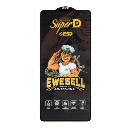 محافظ صفحه نمایش شیشه ای Full Cover Super D Esd Ewesell مدل Xiaomi Redmi Note 14S / Note 13 Pro 4G / Poco M6 Pro 4G (بدون پک)