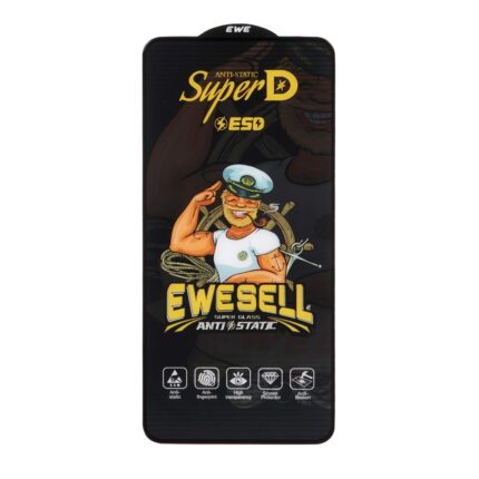 محافظ صفحه نمایش شیشه ای Full Cover Super D Esd Ewesell مدل Xiaomi Poco X7 Pro 5G / Mi 14t / 14T Pro / Redmi Note 13 Pro 5G / Poco X6 5G / Poco F6 5G / Poco F6 Pro 5G / Note 13 5G / Poco X6 Pro 5G (بدون پک)