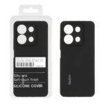 قاب سیلیکونی پاک کنی اورجینال درجه یک Xiaomi Redmi Note 13 4G - مشکی (پک دار)