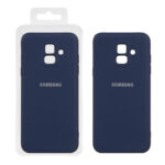 قاب نیو سیلیکون محافظ لنزدار RFF مدل Samsung Galaxy A6 - سرمه ای (پک دار)